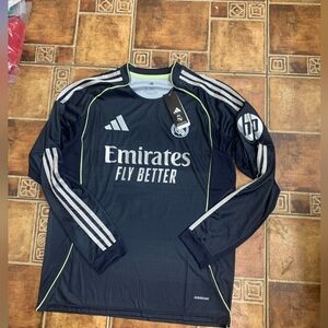 Adidas Real Madrid 2025/26 Long Sleeve Jersey Size M